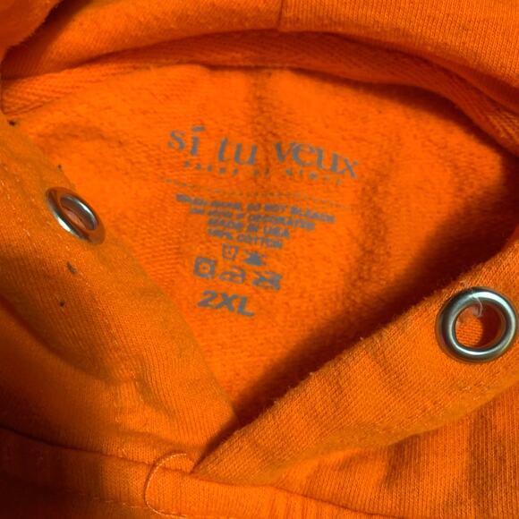 Si tu veux men’s Hoodie size 2XL - Picture 4 of 4